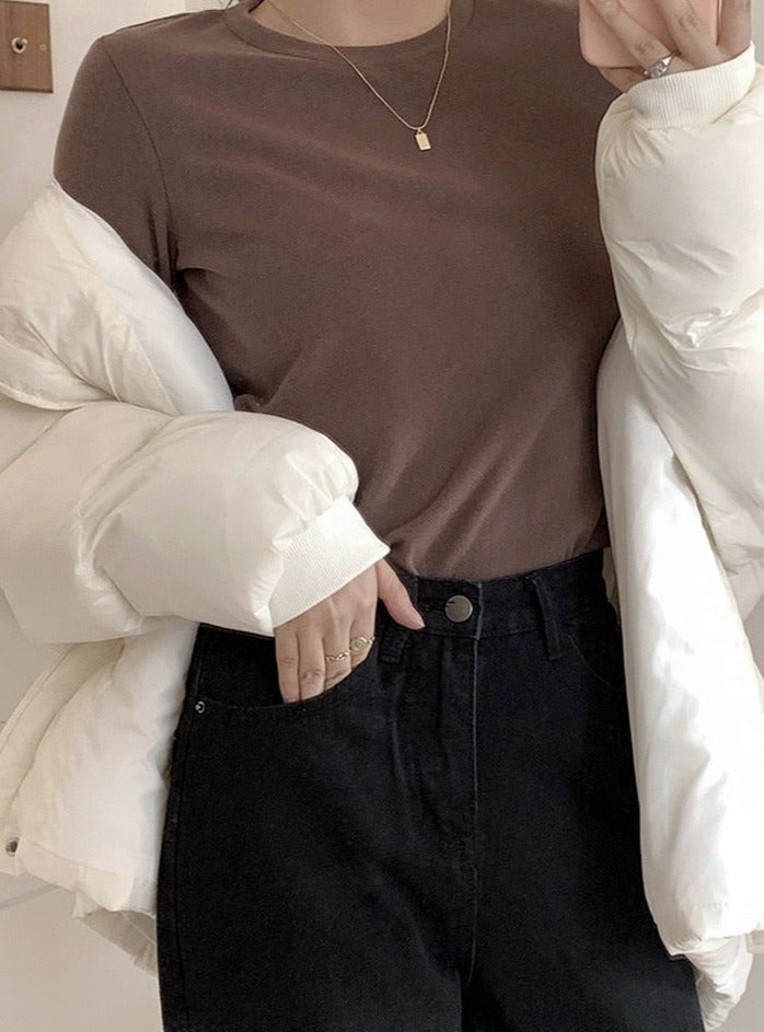 เสื้อสลิมฟิตแขนยาวสำหรับสวมทับฤดูใบไม้ร่วงและฤดูหนาว เสื้อเชิ้ตผู้หญิงลำลองแบบเรียบสไตล์โกธิค