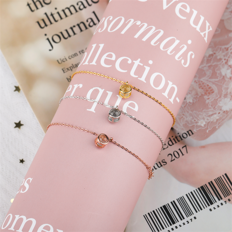 สร้อยข้อมือโปรเจกเตอร์รูปภาพสั่งทำพิเศษ “I Love You” 100 ภาษา