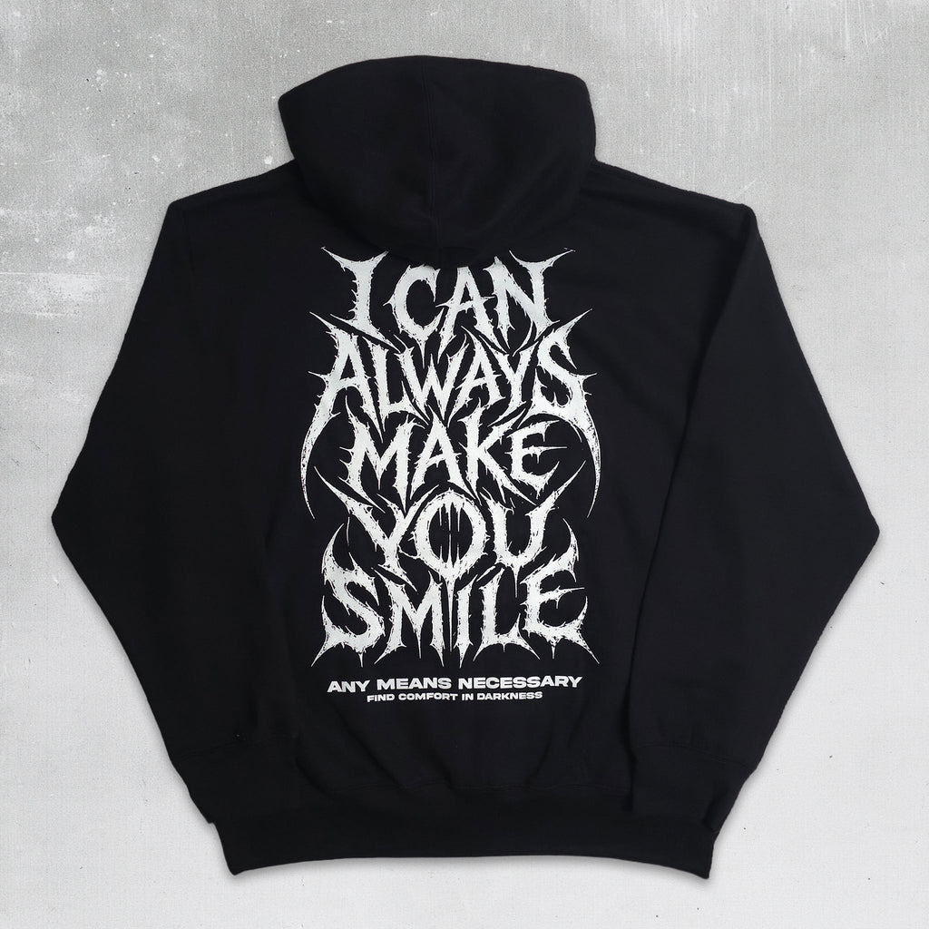 เสื้อฮู้ดแบบสวม Always Smile สีดำ