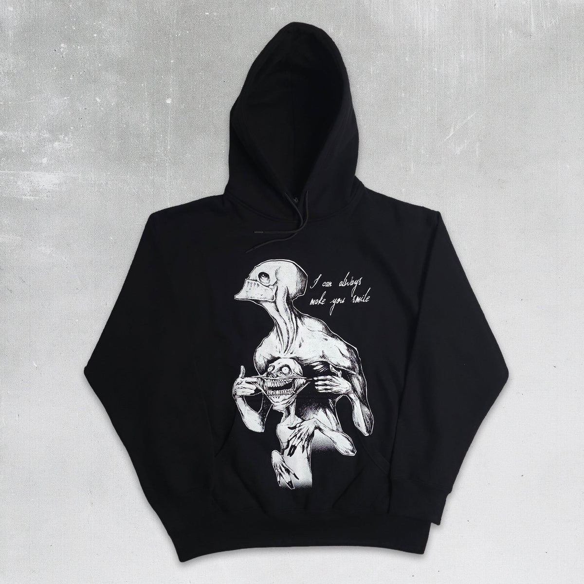 Always Smile Pullover Hoodie Black