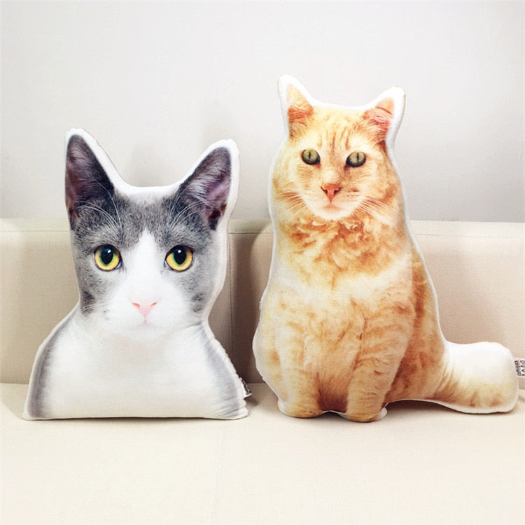 หมอน DIY ปรับแต่งรูปภาพของขวัญสุดสร้างสรรค์ หมอนรูปสุนัข ของเล่นตุ๊กตาผ้าขนนุ่ม หมอนอิงสำหรับโซฟาและรถยนต์