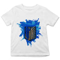 เสื้อยืดตราสัญลักษณ์สีฟ้า กองพันสำรวจ AOT