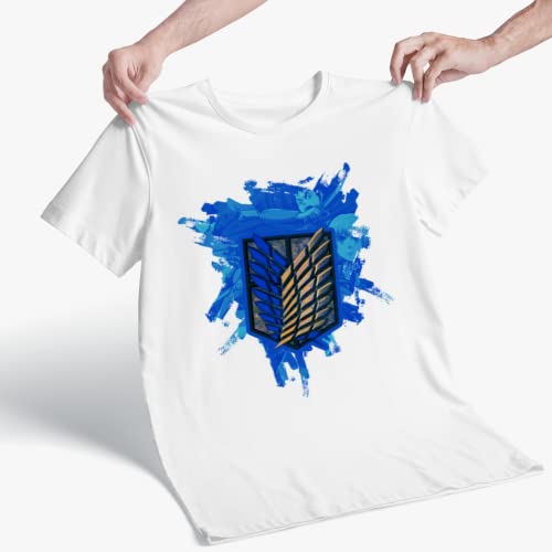 เสื้อยืดตราสัญลักษณ์สีฟ้า กองพันสำรวจ AOT