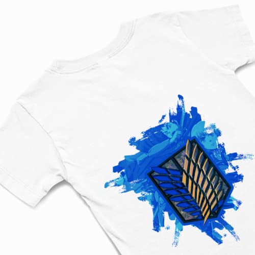 เสื้อยืดตราสัญลักษณ์สีฟ้า กองพันสำรวจ AOT
