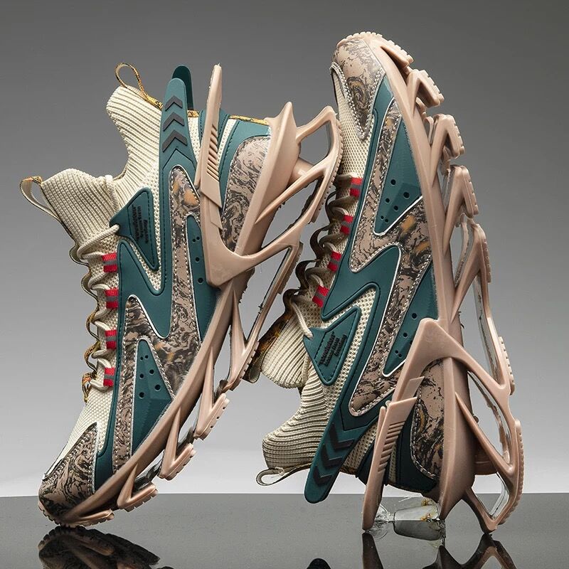 รองเท้าลำลอง รองเท้าส้นตึก แฟชั่น รองเท้าผ้าใบหุ้มข้อ Blade Running