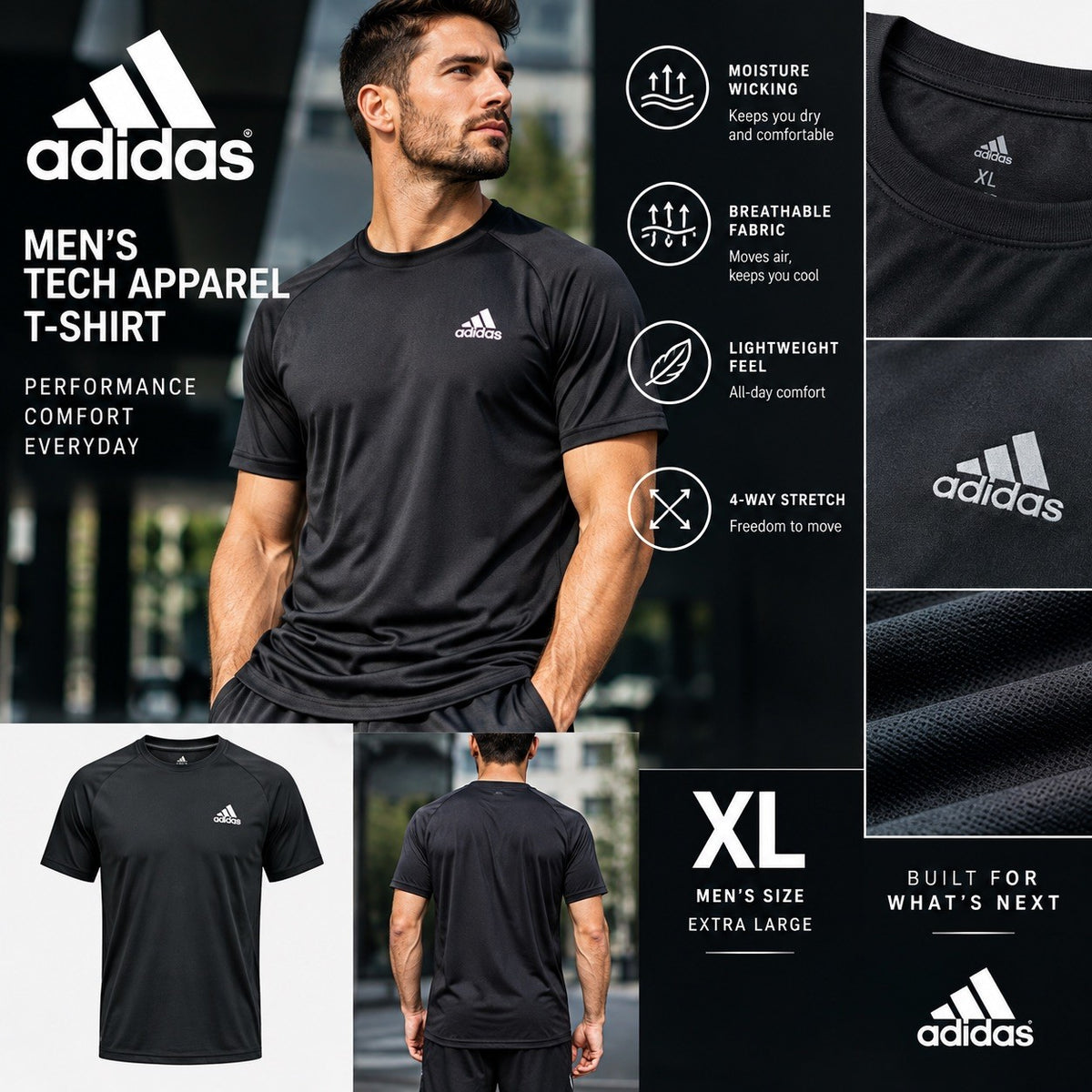 adidas men Tech Apparel T-Shirt FIFA World Cup 26™